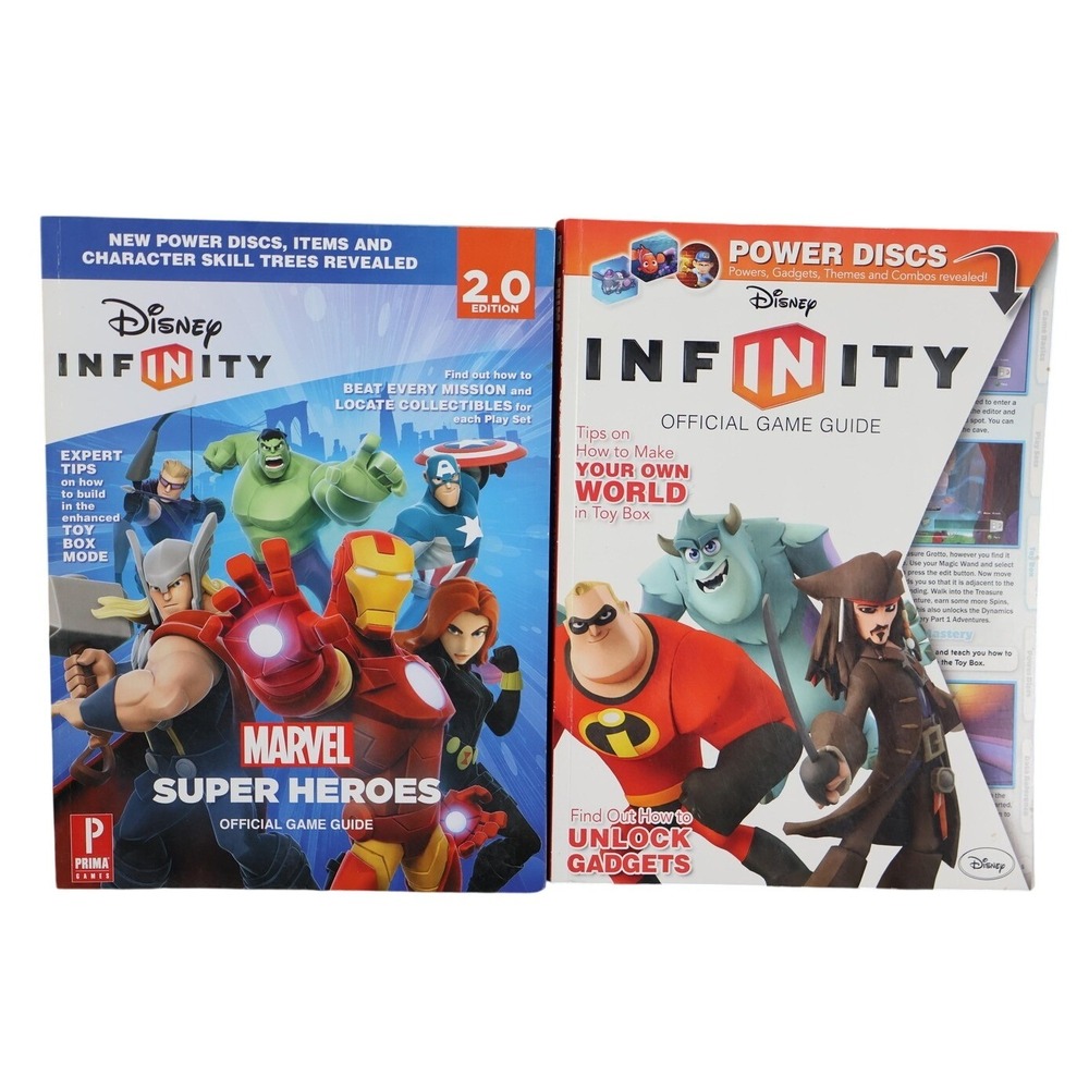 Disney Infinity Prima Games Strategy Guide Lot Of 2 Marvel‎ Super Heroes 2.0